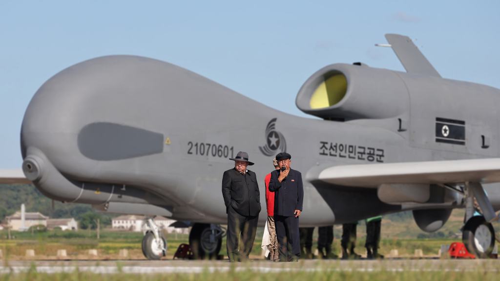 Kim Jong-un Inspects U.S. Drone Test Amid&nbsp;Tensions