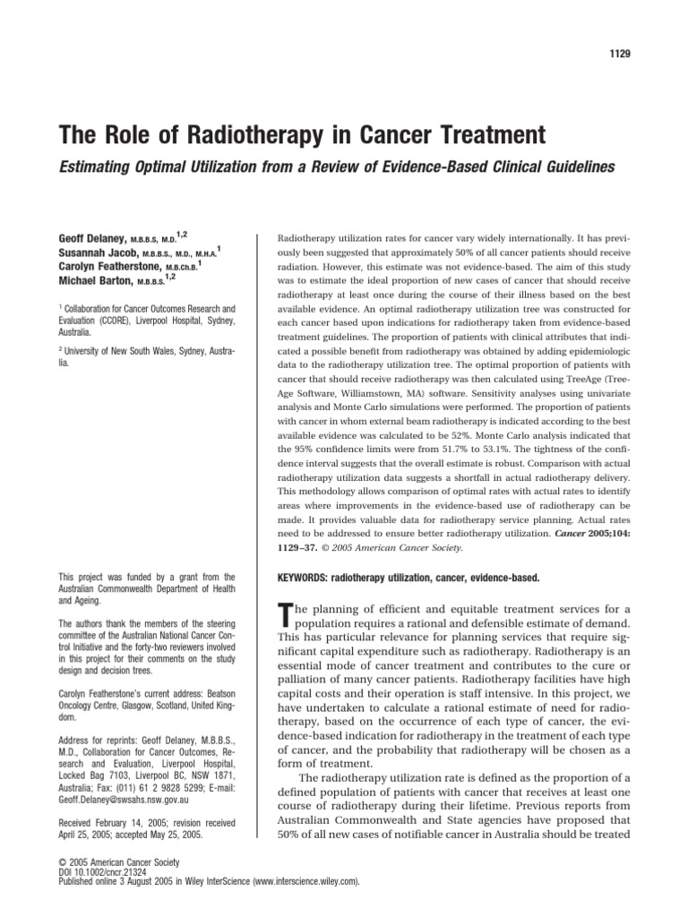 Radiotherapy’s Impact on Cancer Care in&nbsp;Rwanda