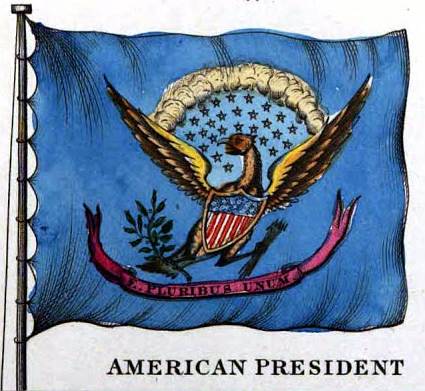 First Flag Presented to the President’s Aide