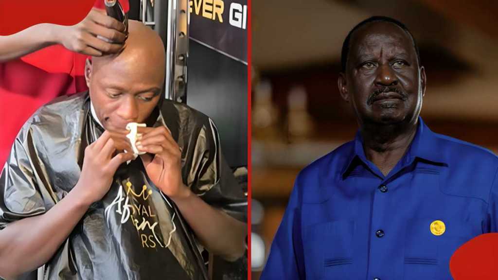 Oga Obinna Shaves Head for Raila, Honoring Luo&nbsp;Heritage