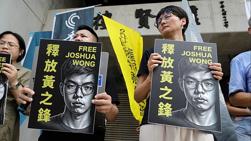 Prominent pro-democracy Hong Kong activist Joshua Wong pleads guilty in second national security law&nbsp;case